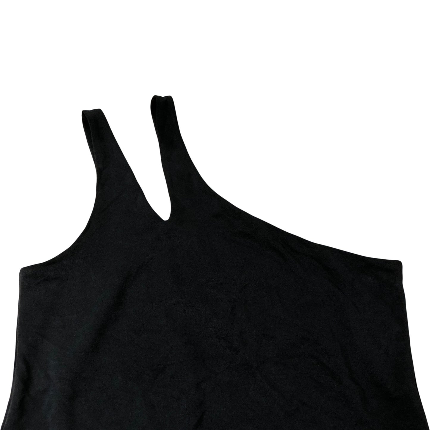 Black Asymmetrical One Strap Dress Size 12