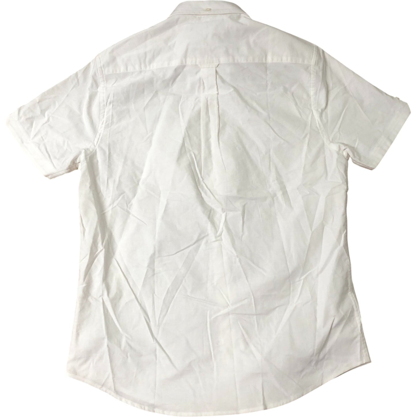 Ben Sherman Short Sleeve Shirt M Men's White 100% Cotton Pocket Detail