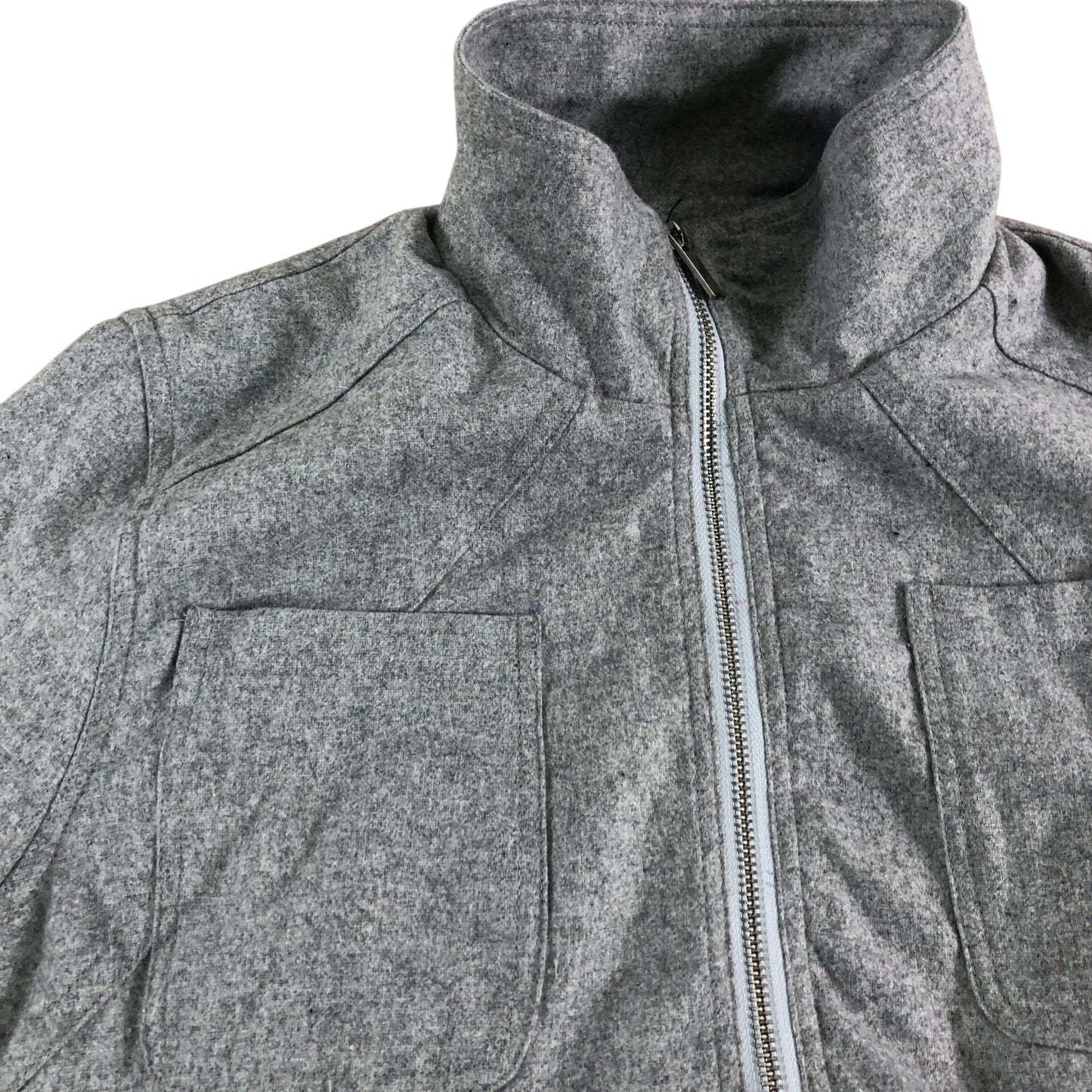 Branded Women's Grey Marl Zip Up Jacket