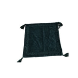 Dark Green Velvet Decorative Pillowcase With Tassels Luxury Bedding 54cm x 54cm