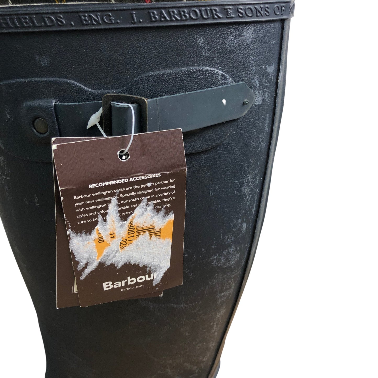 Barbour Mens Bede Wellingtons UK11 Navy Waterproof Rubber Boots Outdoor