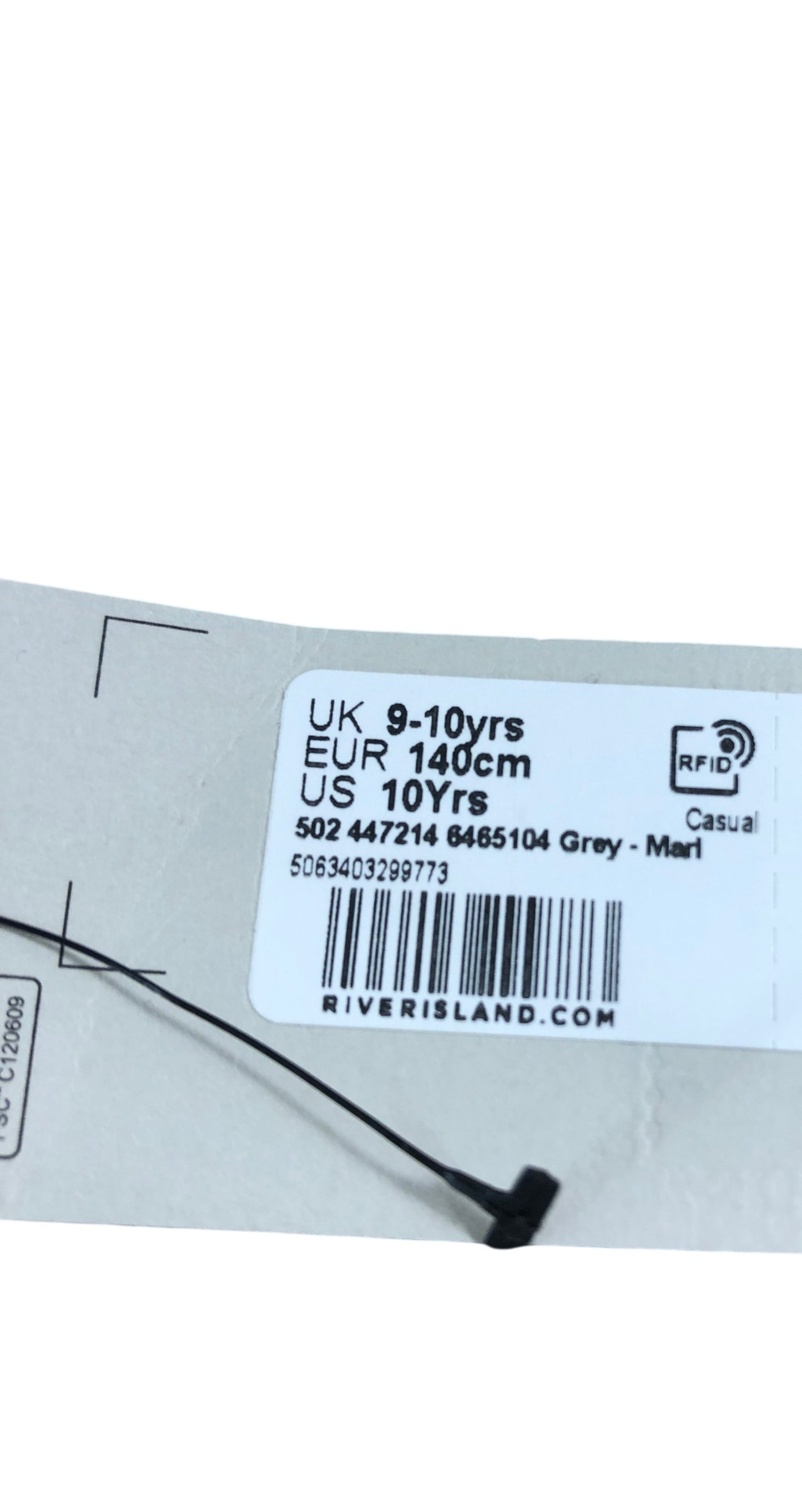 River Island Casual Dress Grey Marl UK9-10yrs Short Sleeve Knit Dress