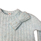River Island Kids Blue Wool Blend Dress Bow Detail