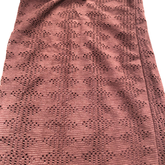 River Island Brown Maxi Dress Women's Cotton Blend Lace Detail Long Length