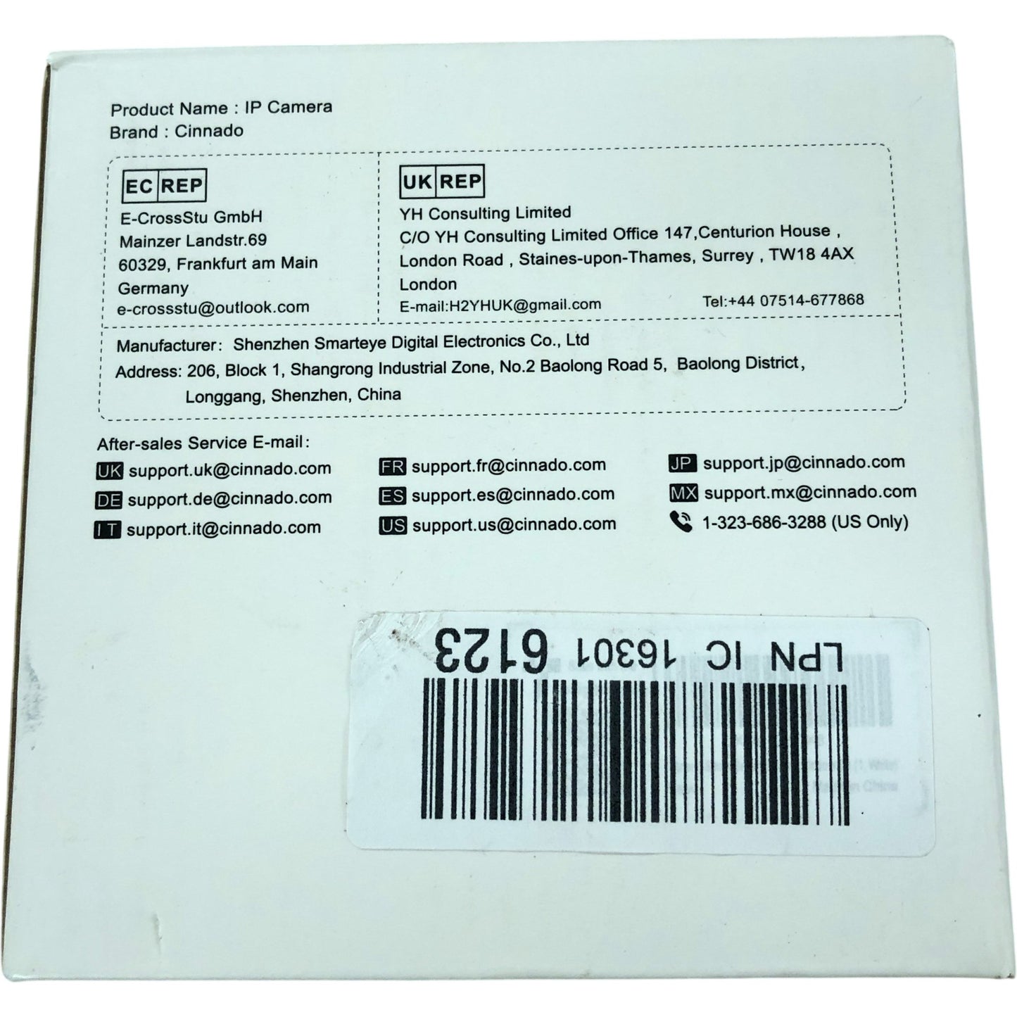 Cinnado D1 2K Indoor Security Camera Smart WiFi Pan Tilt Home Surveillance