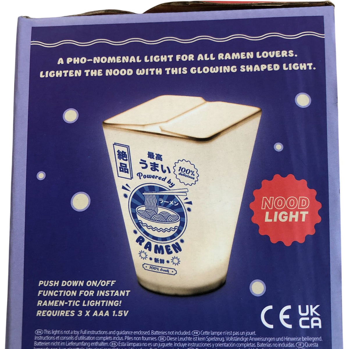 Paladone Ramen Light Fun Shaped Nood Light Novelty Gift For Ramen Lovers
