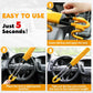 Tevlaphee Twin Bar Double Hook Steering Wheel Lock High Security Universal Fit