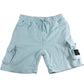 AVANT GARDE Cargo Shorts Size M Men's Light Blue Cotton Adjustable Waist