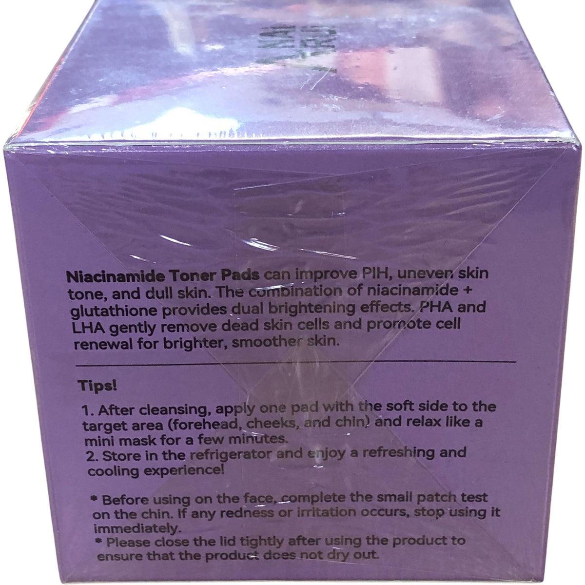 Niacinamide Toner Pads 50 Pads Even Skin Tone Fade Blemish and Spot Rejuvenate