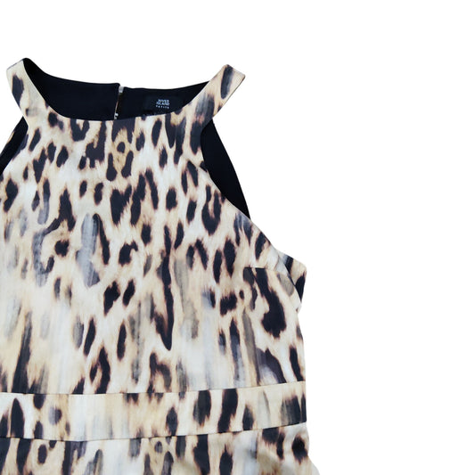 River Island Leopard Print Dress UK6 Women's Sleeveless Casual Stylish Fashion