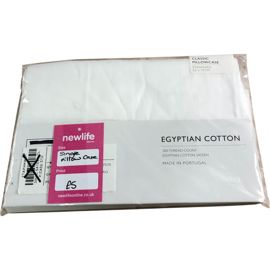 The White Company Egyptian Cotton 300 Thread Count Standard Pillowcase 50x75cm