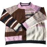 Colourful Block Pattern Sweater Women's Size UK14