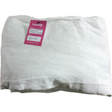 Emperor Fitted Sheet 200x200cm 100 Percent Cotton White Bedding