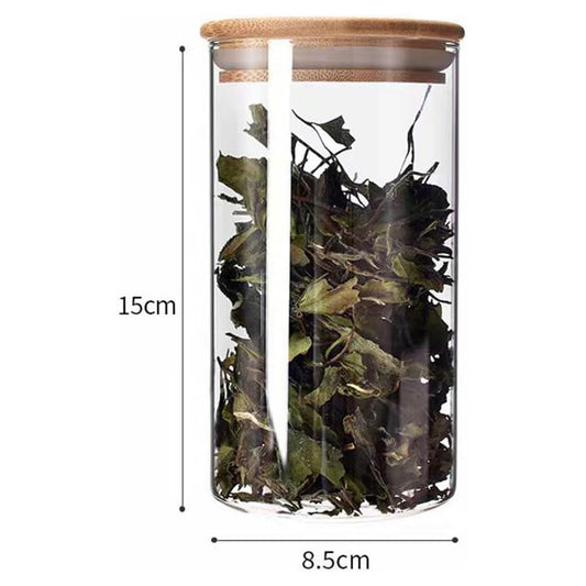 Navacala Round Glass Storage Jars Set of 3 550ml Airtight Kitchen Containers