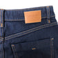 River Island Crop Jeans Women's Dark Blue Denim Wide Leg High Waist - 6