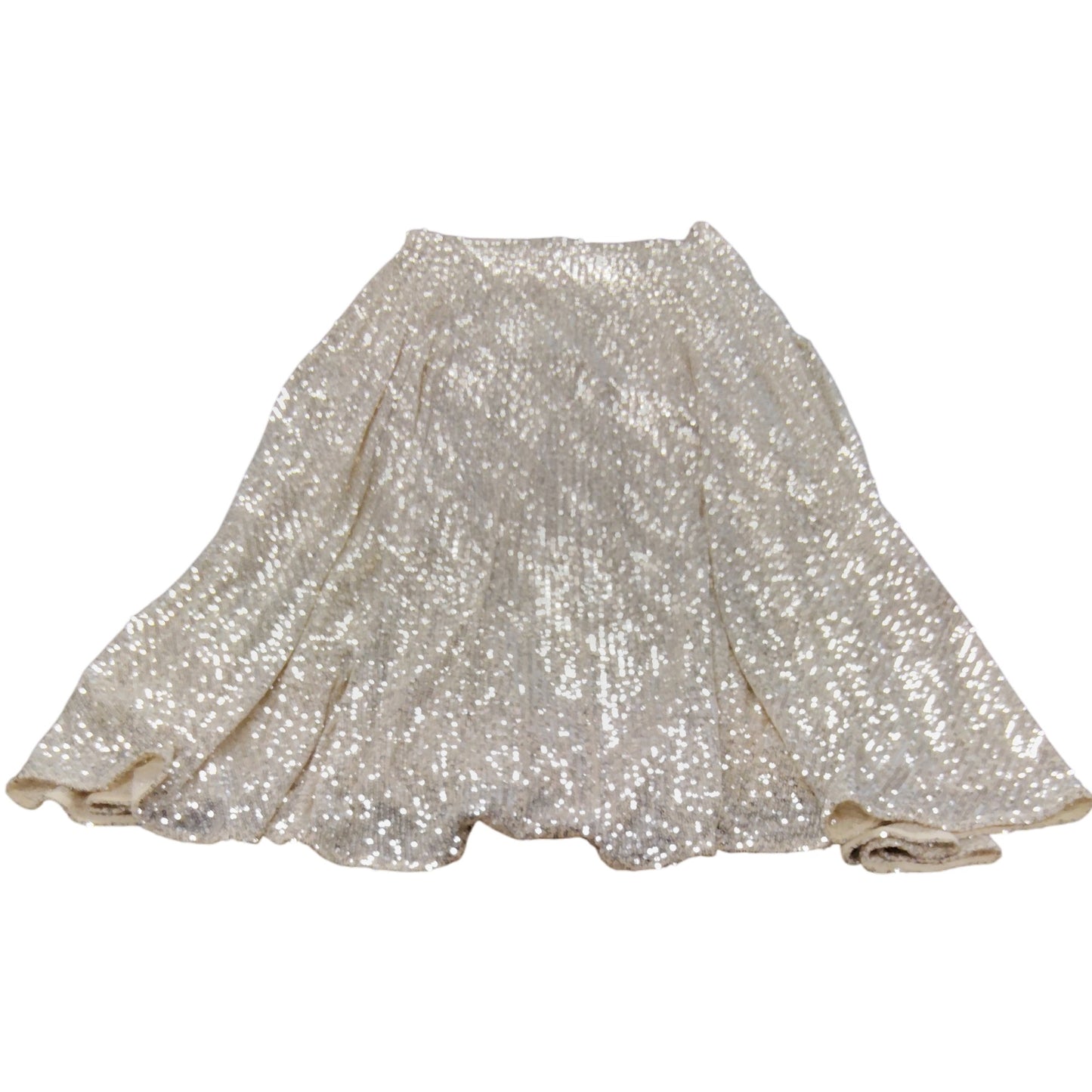 Stunning Sequin Skirt UK12 Women's Party Dress Elegant Gold Glitter Shine