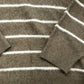 River Island M Beige Wool Blend Stripe Knit Sweater New With Tags