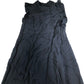 Pleated Midi Dress Women's Navy Blue Lightweight Summer UK10