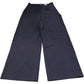 Wide Leg Trousers UK 8 Women's Brown Cotton Blend Stretchy Style