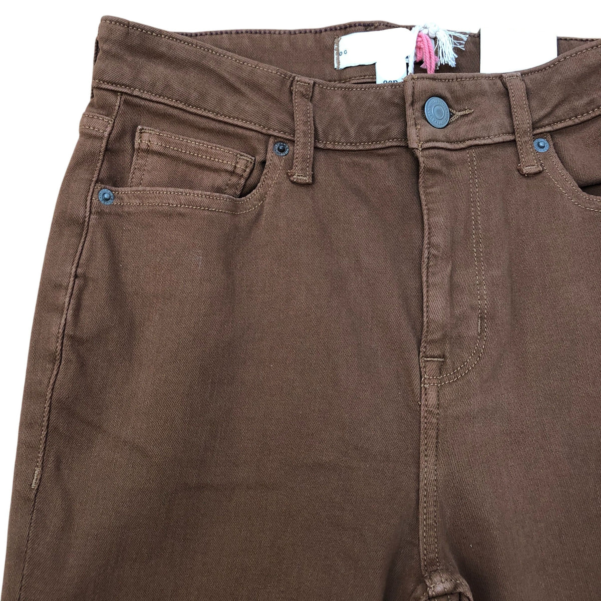 Amelia Skinny Jean Dark Tan Denim Stretch Trousers