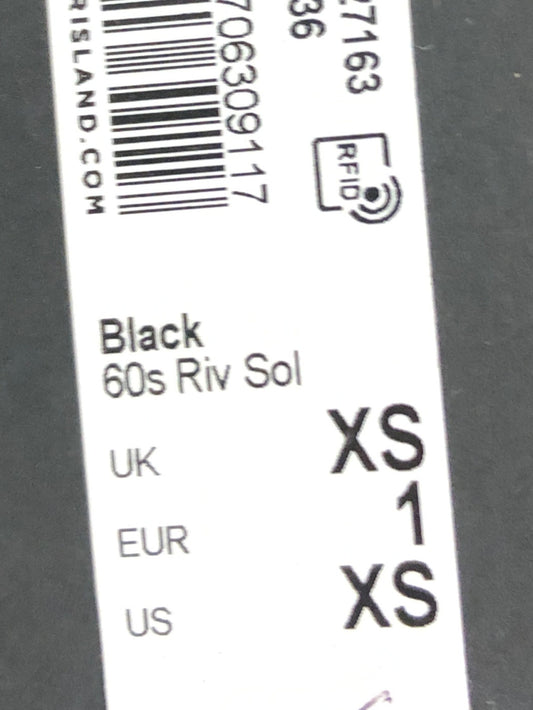 RIVER ISLAND Black Polka Dot Ruffle Bustier Dress UK XS Women's Party Style