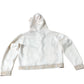 River Island Girls White Zip Hoodie Casual Cropped Stylish Design 9-10 Years
