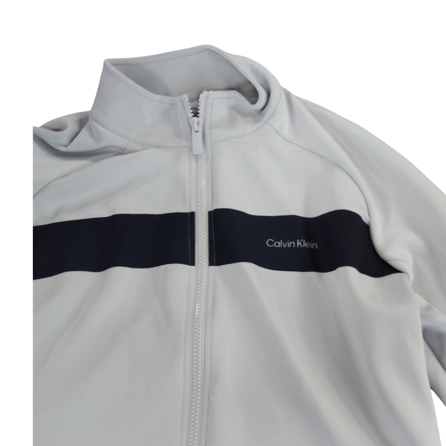 Calvin Klein Men's White Zip Up Jacket Size M Sportswear Casual Wear