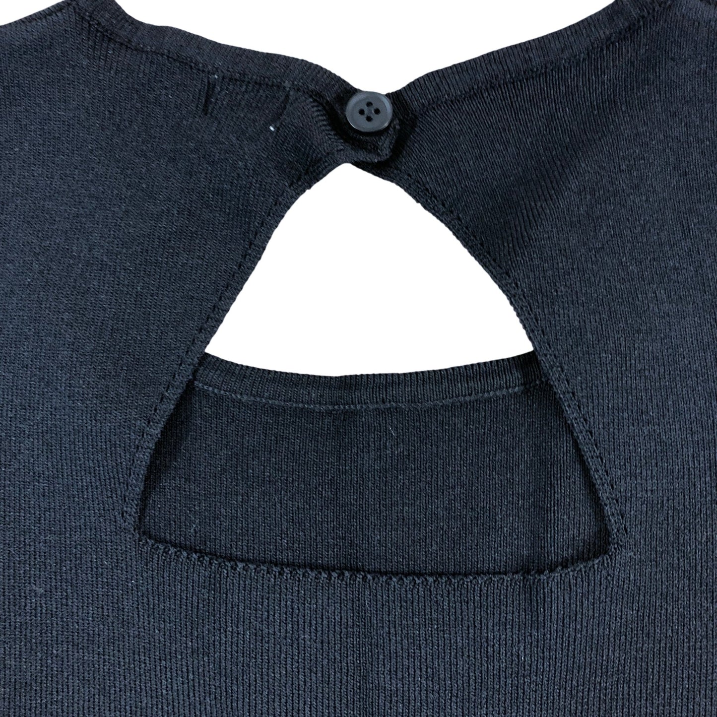 River Island T-Shirt Girls Short Sleeve Black Top Embroidery Size 11-12 Years