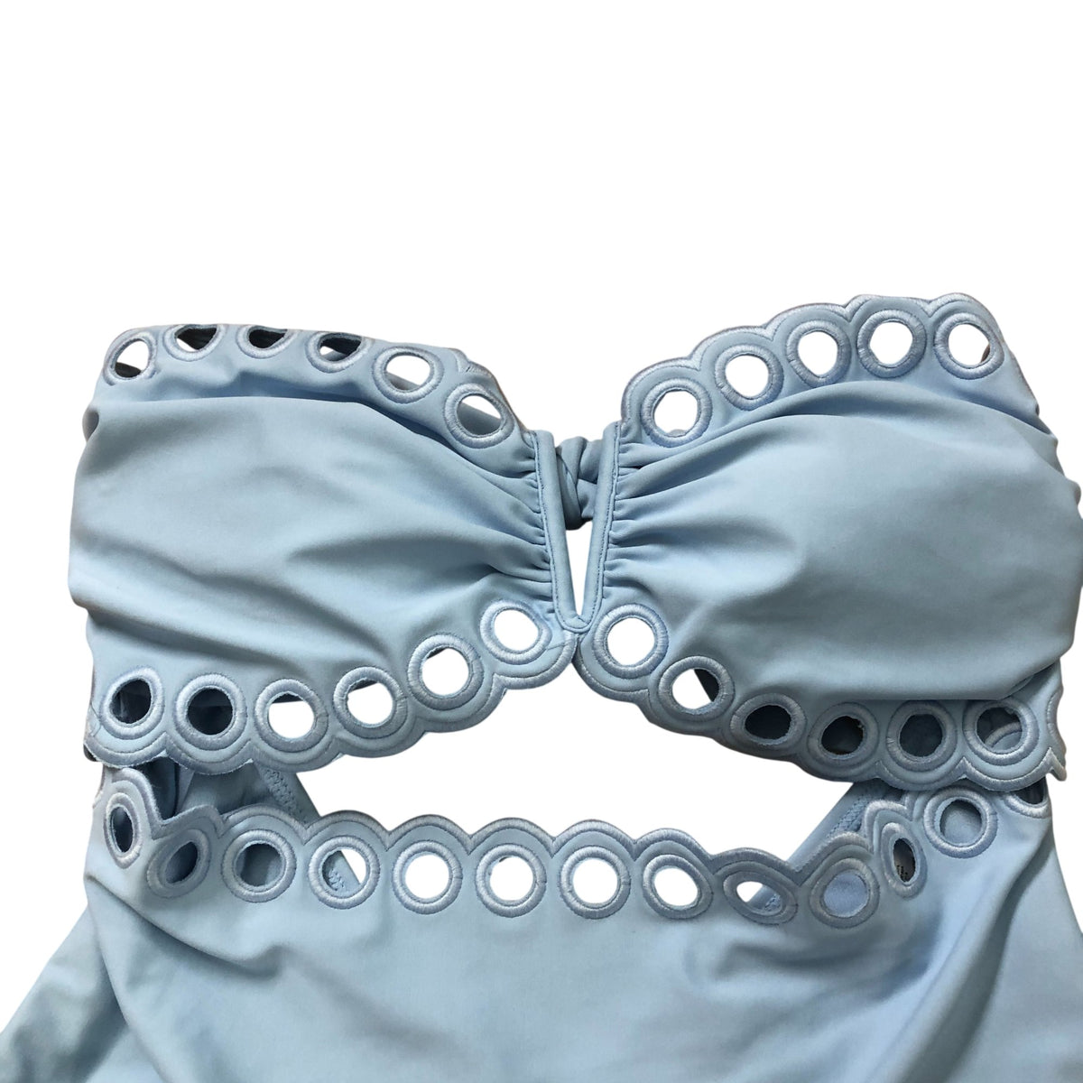 Women's Blue Cut Out One Piece Swimsuit Bathing Suit UK14