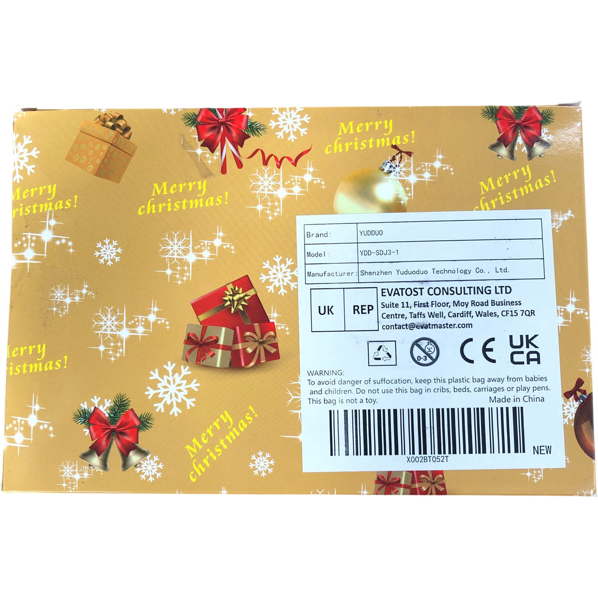 Christmas Tree Ornament Decoration Set With Golden Star Tree Topper