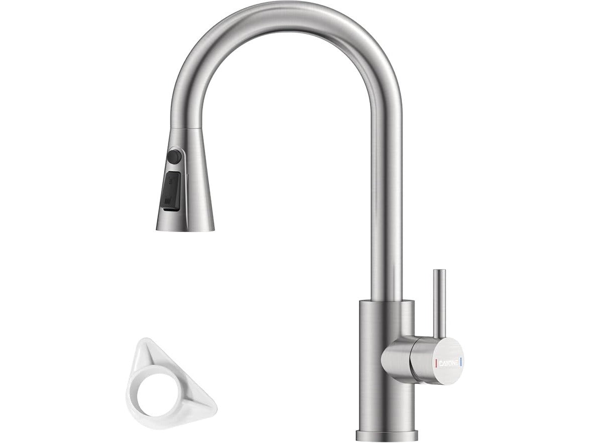 Dayone Chrome Pull Out Kitchen Faucet 3 Spray Mode Kitchen Tap Model DAY-ATS247C
