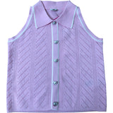 River Island Pink Sleeveless Top Women's Button Up Heart Detail 9-10 Years