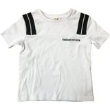 River Island Kids T-Shirt 2-3 Years White Maison Riviera Stripe Design