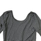 Boden Long Sleeve Top Women's Striped Scoop Neck Black White UK10