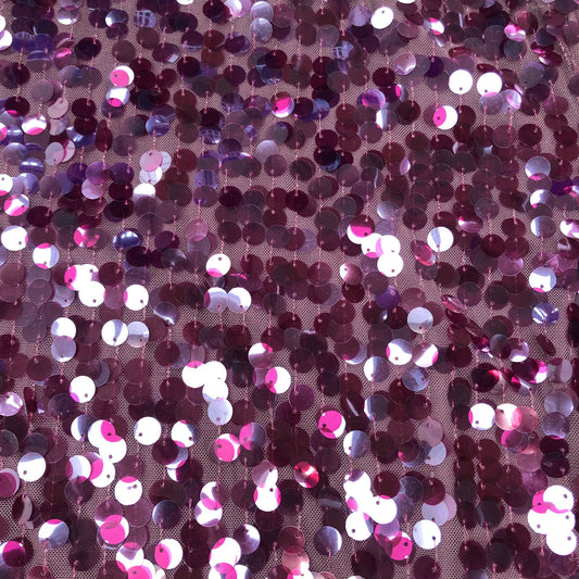 Sequin Dress UK10 Women's Short Sleeve Burgundy Party Dress