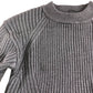 River Island XS Black Satin Slip Dress With Grey Crop Jumper Set