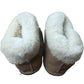 JCP Leathers Womens Genuine Sheepskin Slippers Tan Warm Cozy Shoes