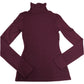 River Island Turtleneck Top UK6 Women's Purple Long Sleeve
