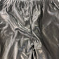 Trousers UK18 Women's Wide Leg Black Vinyl 100% Polyester
