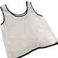 River Island  White Sequin Tank Top UK10 Women's Casual Sleeveless Fashion