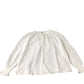 White Cotton Top Women's Button Front Long Sleeve Blouse UK12