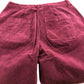 Ella Cord Wide Leg Trousers UK14 Women's Mid Plum Organic Cotton