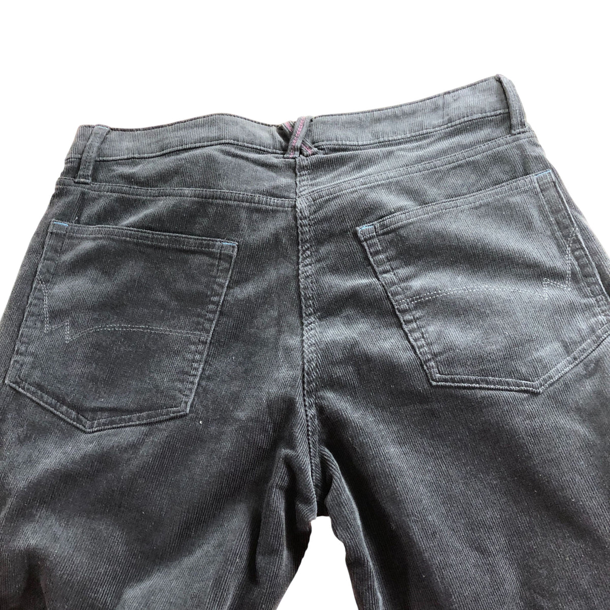 Brooke Straight Cord Trouser Women's Dark Grey Organic Cotton Size 16R