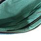Decorative Clutch Bag Green Pattern Women Zippered Pouch Elegant Accessory