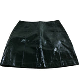 River Island Green Faux Leather Skirt UK10 Women's Pencil