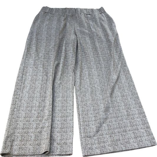 River Island Houndstooth Trousers UK18 Women's Comfy Stretch Faux Wool Style