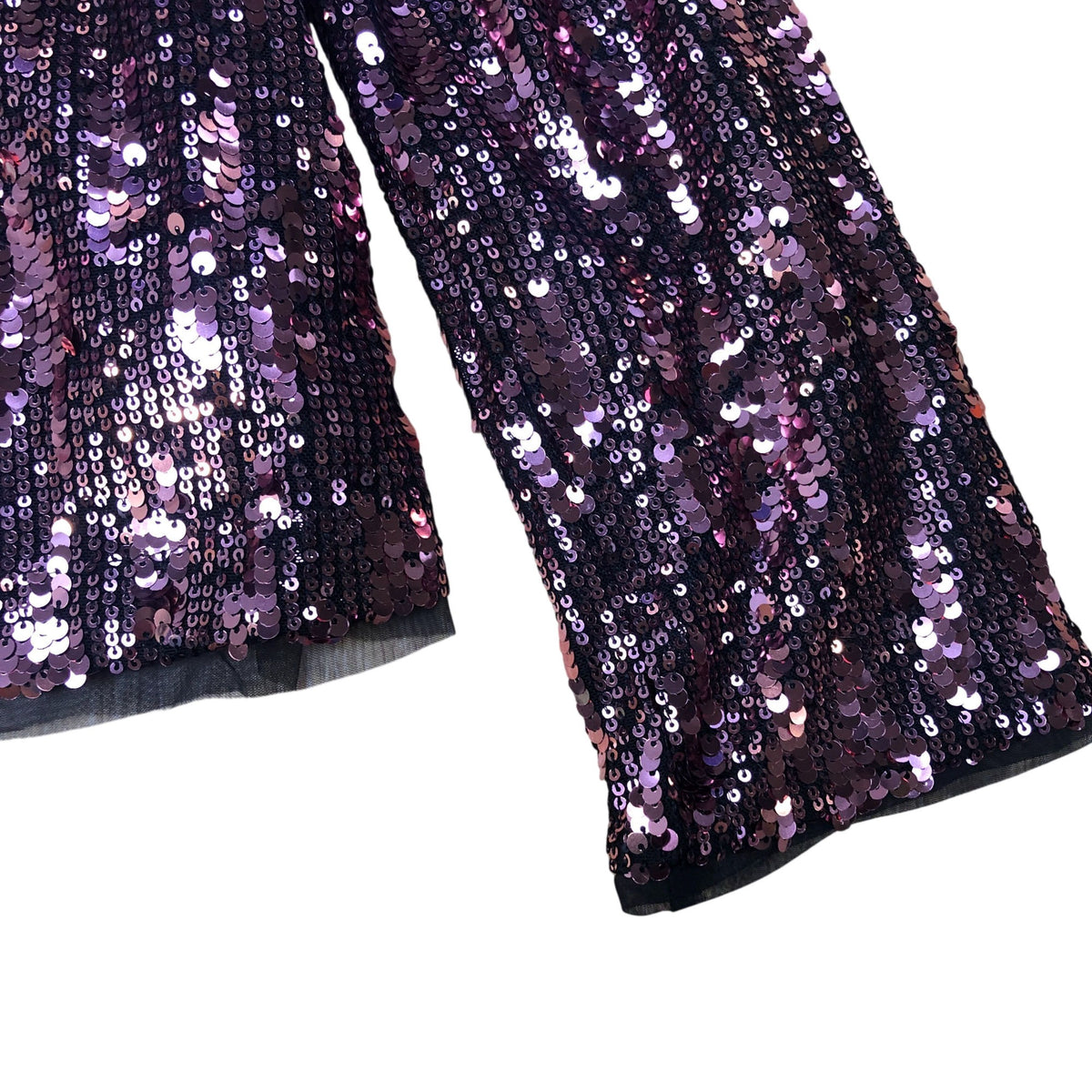 Kids Purple Sequin & Mesh Long Sleeved Top 8 Years