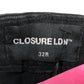 Closure LDN Men's Black Jeans Classic Straight Fit Stylish Design 32W 30L