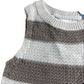 Lefties Sleeveless Crop Top Size 4-5 Years Knitted Beige Brown Stripes