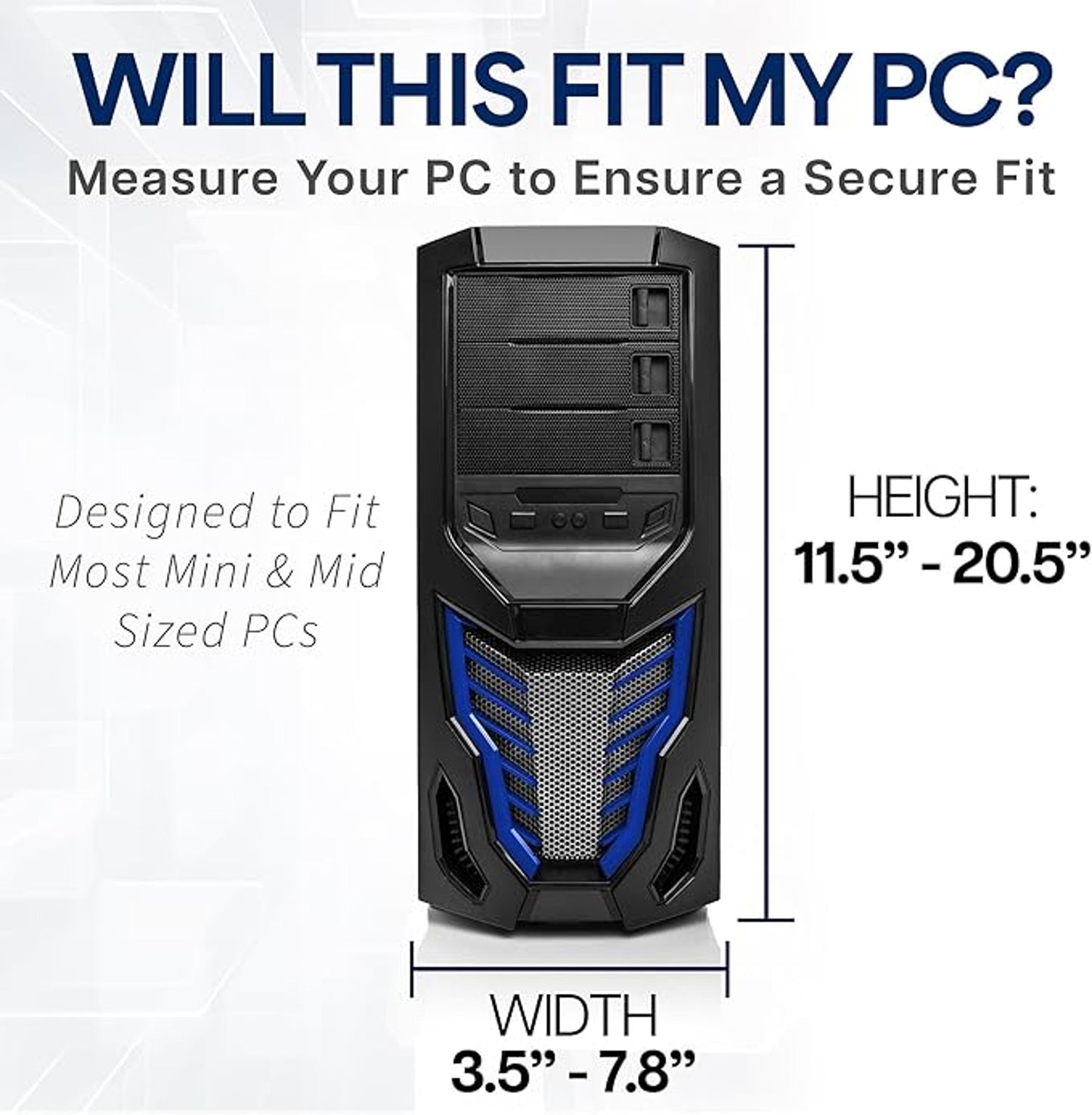 VIVO Adjustable Under Desk and Wall PC Mount, MOUNT PC01